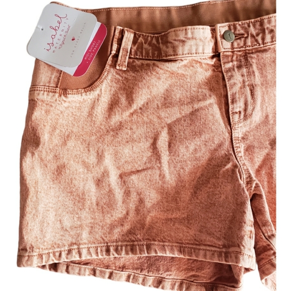 NWT WOMEN'S INGRID & ISABEL MATERNI CARPENTER DISTRESSED DENIM SHORTS - Picture 5 of 9